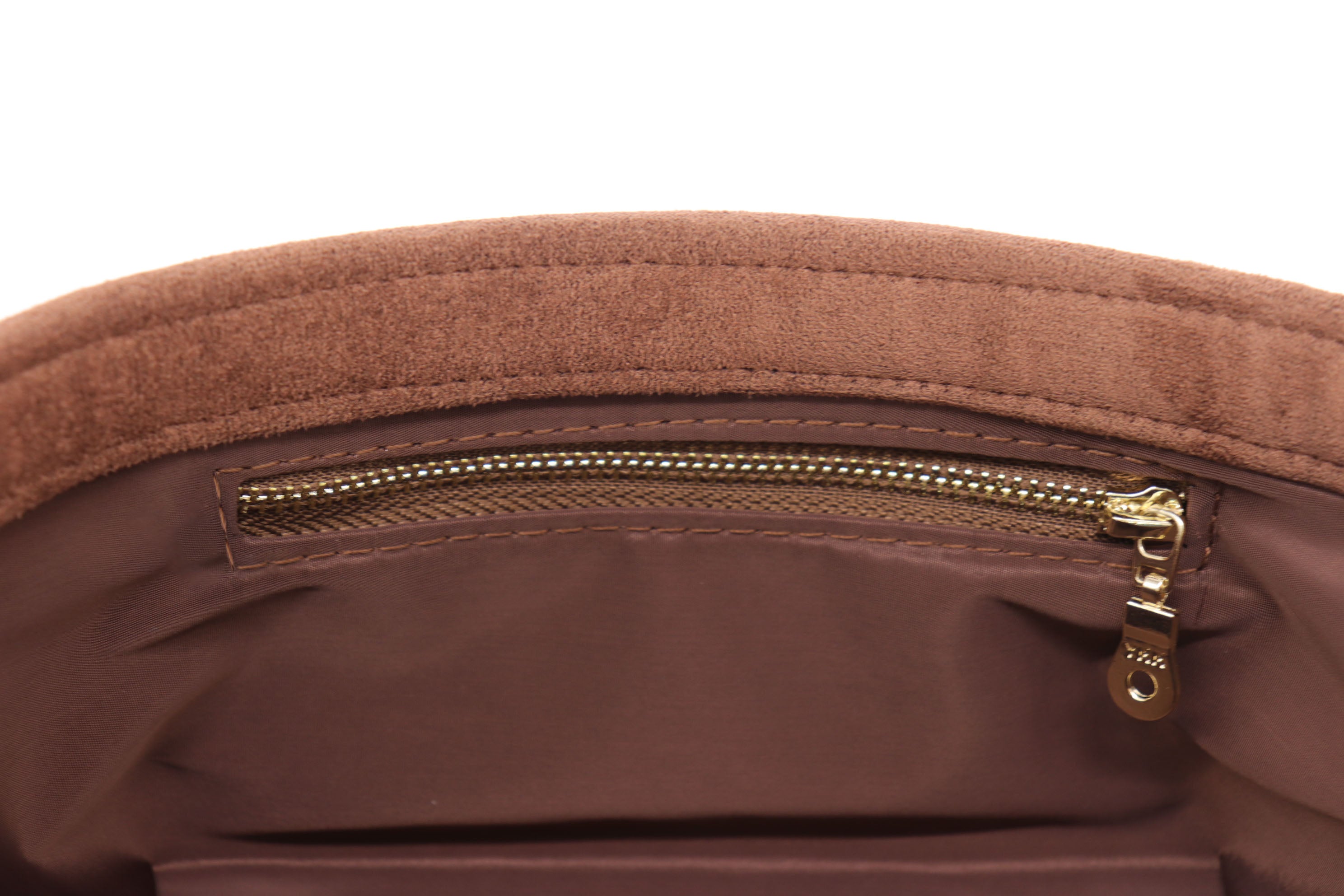 Picotin 18 Insert Organizer Brown In Alcantara Suede