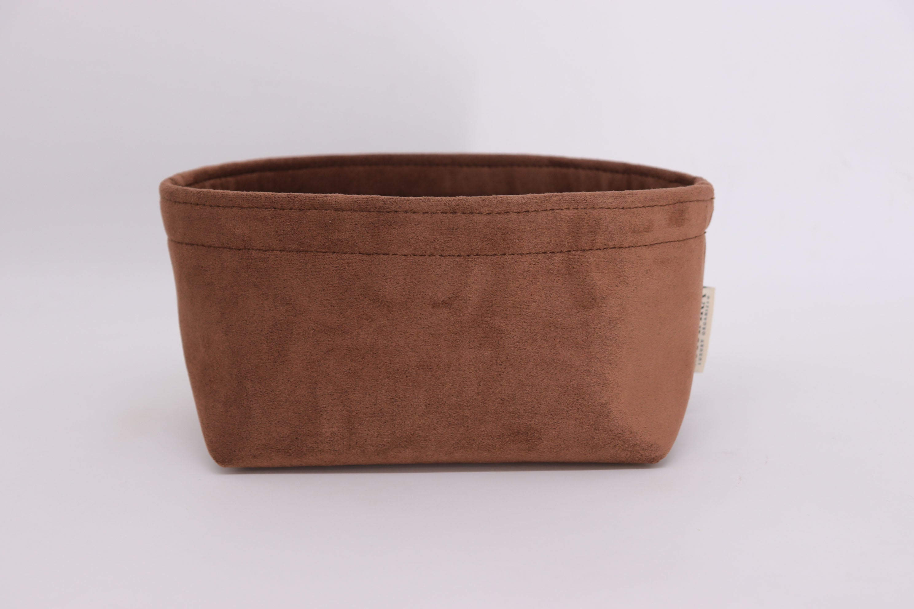 Picotin 18 Insert Organizer Brown In Alcantara Suede