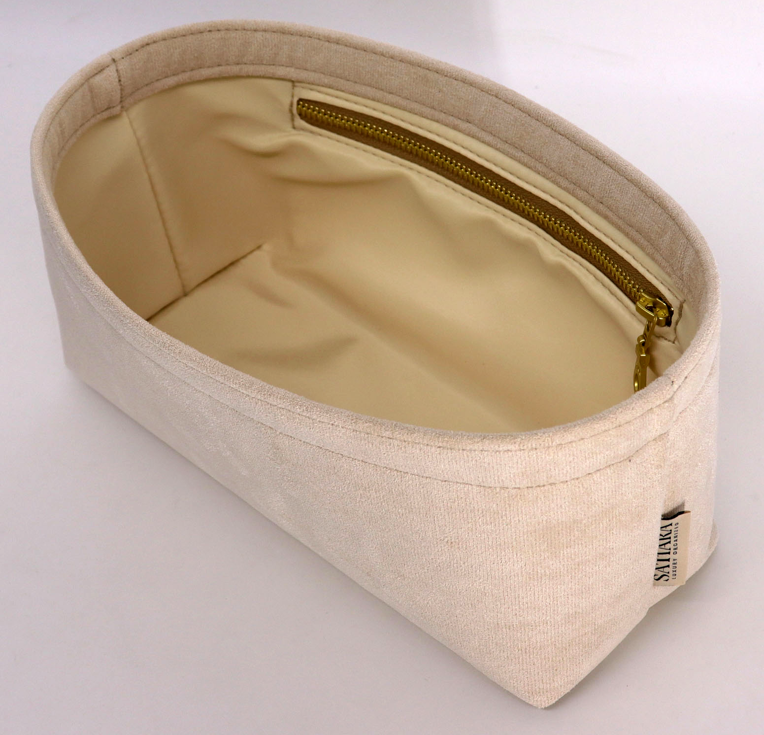 Kelly 28 (Retourne) Insert Organizer in Alcantara Suede