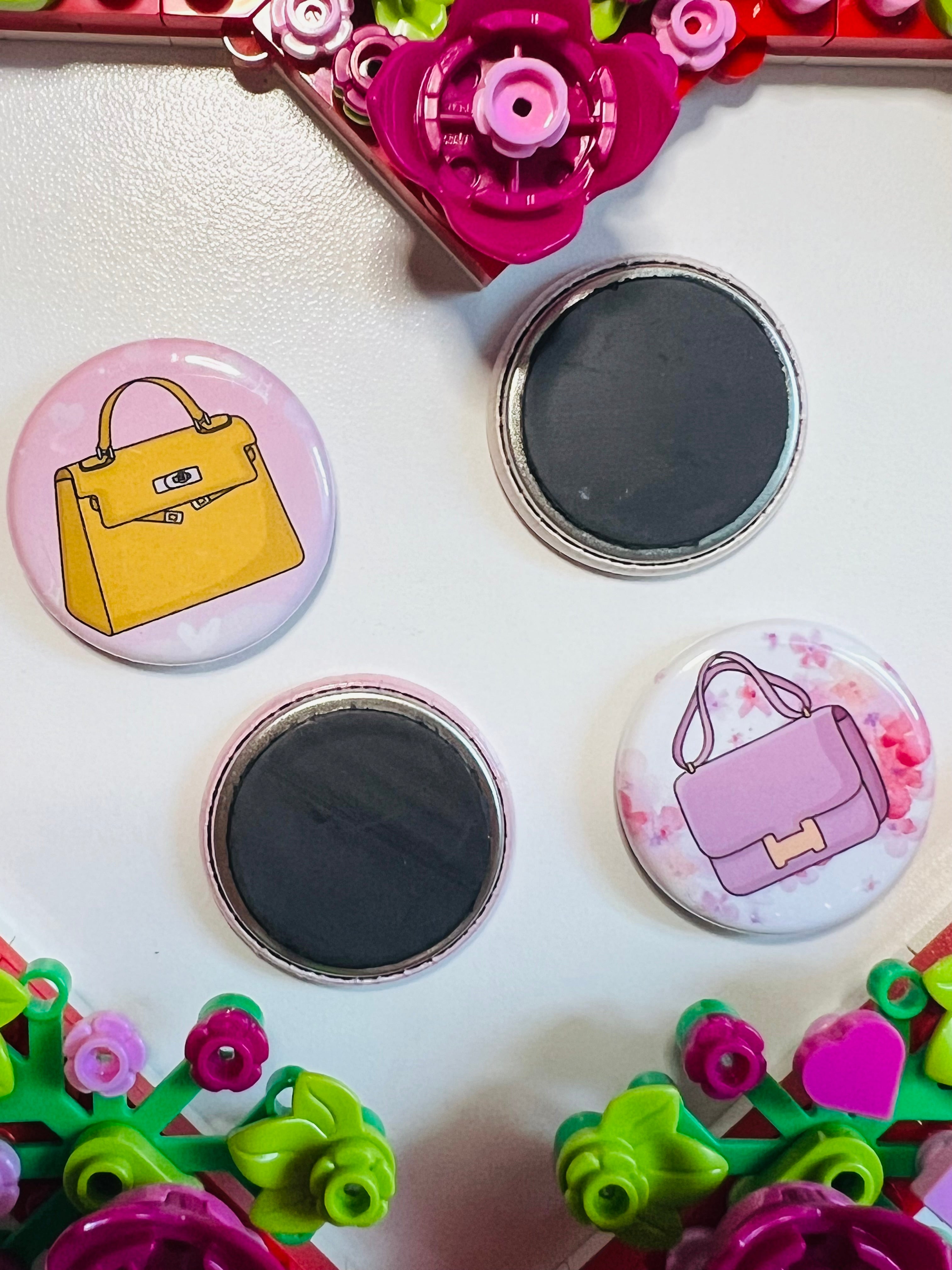 Handbag Design Magnets set of 4